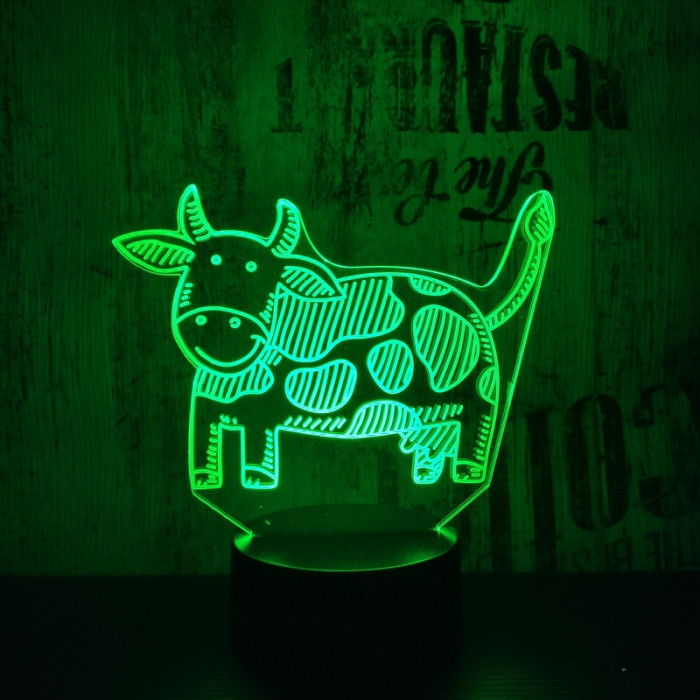 Boci 7 színű 3D led lámpa