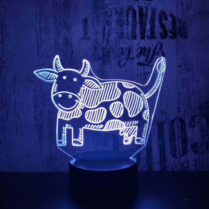 Boci 7 színű 3D led lámpa