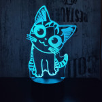 Cica 2 3D led lámpa