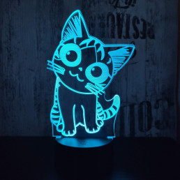 Cica 2 3D led lámpa