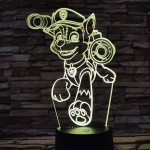Mancs őrjárat Chase 7 színű 3D led lámpa