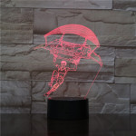 Ejtőernyős 7 színű 3D led lámpa