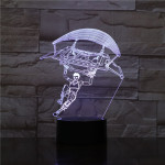 Ejtőernyős 7 színű 3D led lámpa