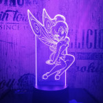 Tündér lány 3D led lámpa