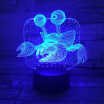 Rák  7 színű 3D led lámpa