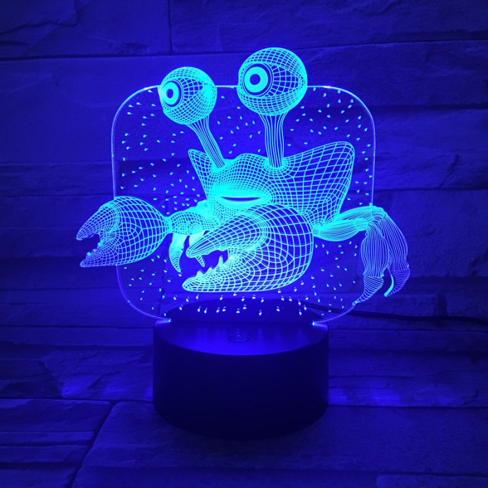 Rák  7 színű 3D led lámpa