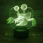 Rák  7 színű 3D led lámpa