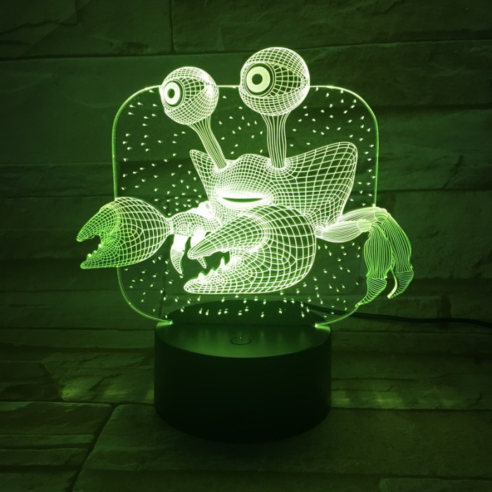 Rák  7 színű 3D led lámpa