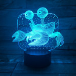 Rák  7 színű 3D led lámpa