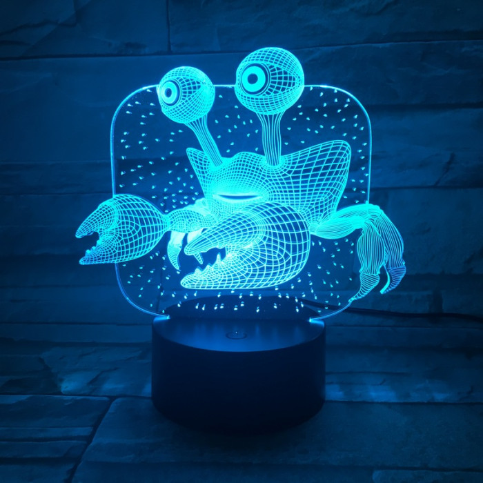 Rák  7 színű 3D led lámpa
