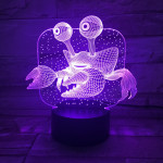 Rák  7 színű 3D led lámpa