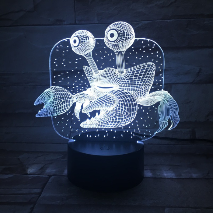 Rák  7 színű 3D led lámpa