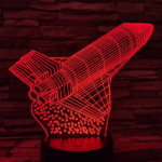 Rakéta 7 színű 3D led lámpa