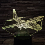 Katonai Repülő 2 7 színű 3D led lámpa