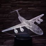 Utasszállító repülőgép 7 színű 3D led lámpa