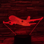 Airbus A220 repülőgép 7 színű 3D led lámpa
