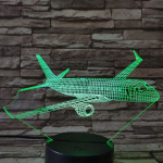 Utasszállító repülő 7 színű 3D led lámpa