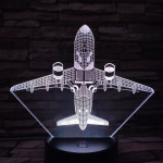 Repülő 4 7 színű 3D led lámpa