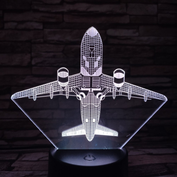 Repülő 4 7 színű 3D led lámpa