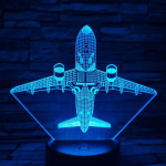 Repülő 4 7 színű 3D led lámpa