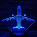 Repülő 4 7 színű 3D led lámpa