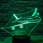 Repülő Utasszállító  7 színű 3D led lámpa