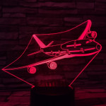 Repülő Utasszállító  7 színű 3D led lámpa