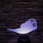 Hajó légpárnákkal 7 színű 3D led lámpa