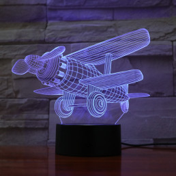 Repülő dupla szárnyú 7 színű 3D led lámpa