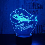 Lándzsás horgászat 7 színű 3D led lámpa
