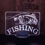 Fishing 3D 7 színű led lámpa