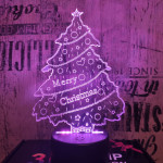 Karácsonyfa 3D led lámpa