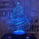 Karácsonyfa 3D led lámpa