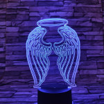 Angyal szárny 7 színű 3D led lámpa