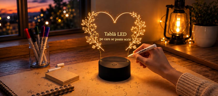 Panouri LED  pe care se poate scrie
