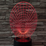 Féreglyuk 7 színű 3D led lámpa