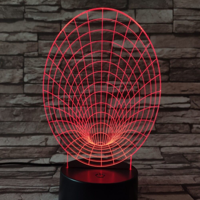 Féreglyuk 7 színű 3D led lámpa