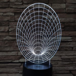 Féreglyuk 7 színű 3D led lámpa