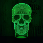 Koponya 3D led lámpa