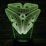 Absztrakt 7 színű 3D led lámpa