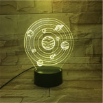 Naprendszer 3d led lámpa