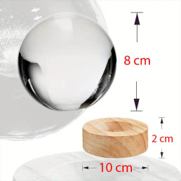 Kristálygömb Karácsony 7 színű 3D LED lámpa