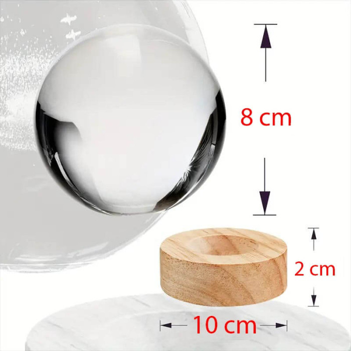 Kristálygömb Angyal 7 színű 3D LED lámpa