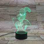 Pók 3D led lámpa