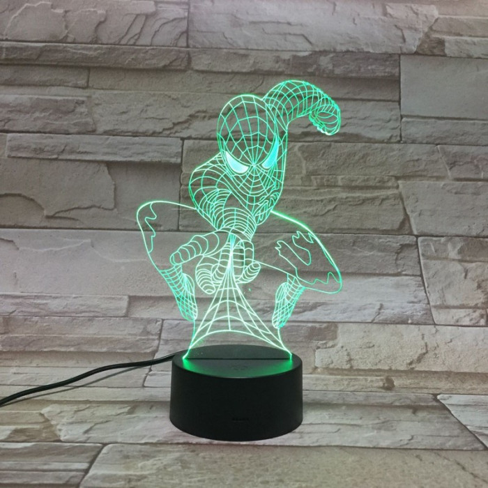 Pók 3D led lámpa