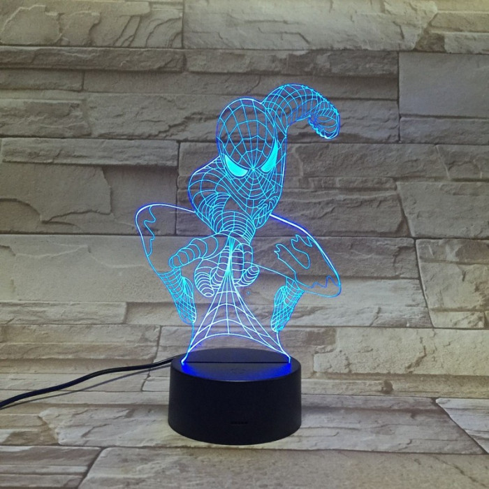 Pók 3D led lámpa