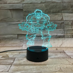 Zöld mutáns 3D led lámpa