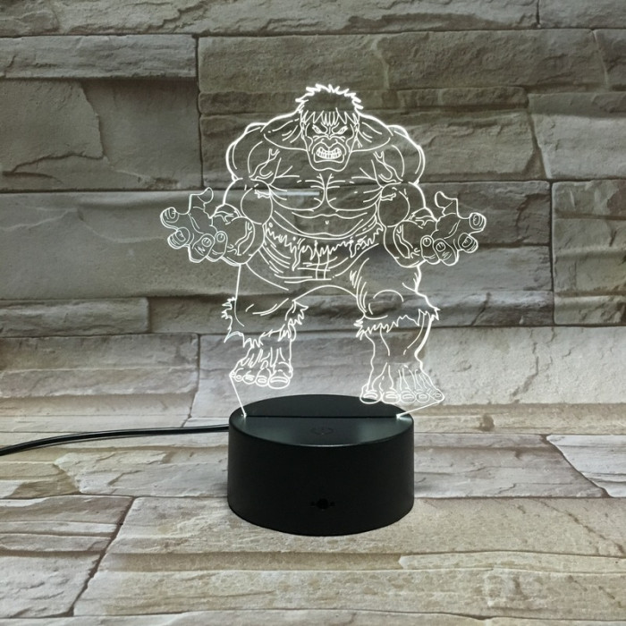 Zöld mutáns 3D led lámpa