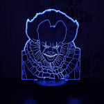 Bohóc 7 színű 3D led lámpa