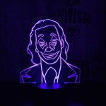Joker 7 színű 3D led lámpa